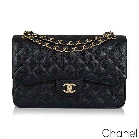 chanel black classic flap medium|chanel classic flap jumbo price.